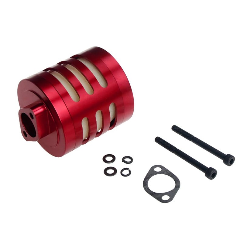 FLMLF Air filter Set for 1/5 RC Hpi Baja Rovan King Motor 5B 5T 5SC FG GoPed (red) - Image 5